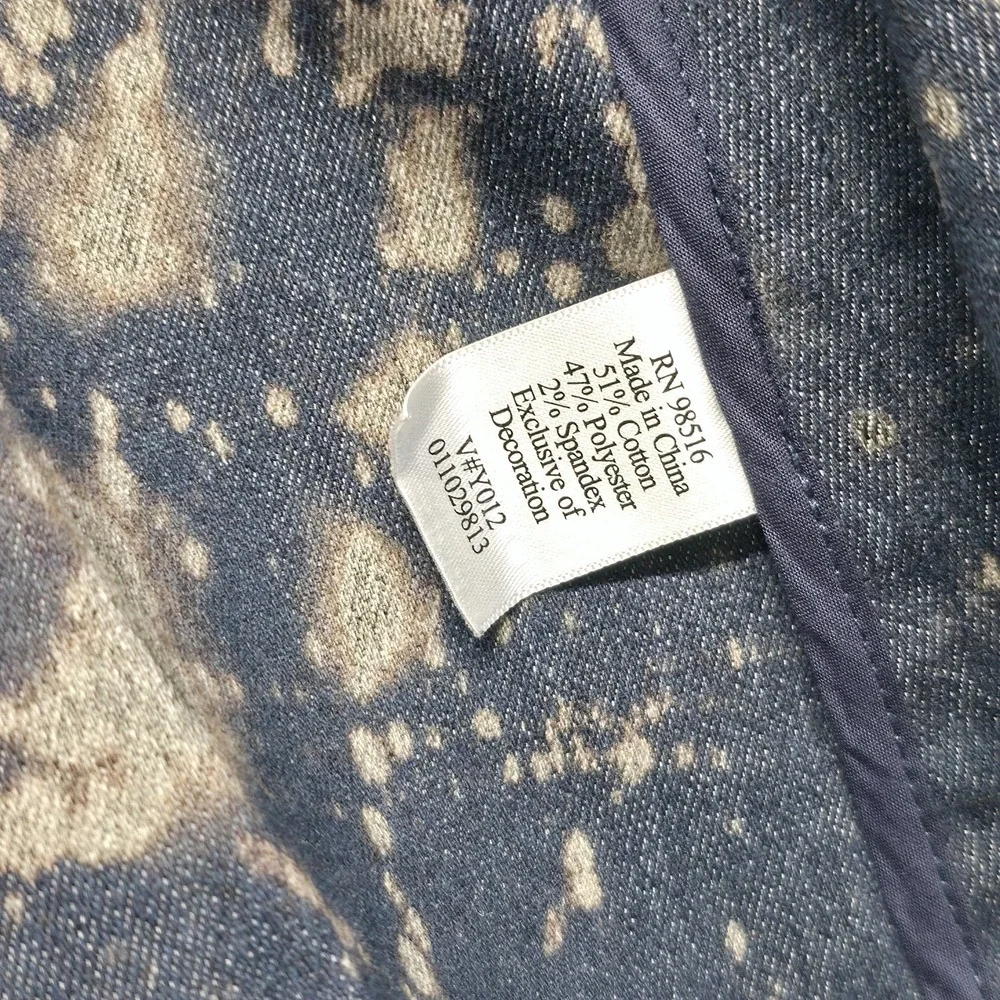 Coldwater Creek Women's Metallic Paisley Pintuck Jacket Size 12